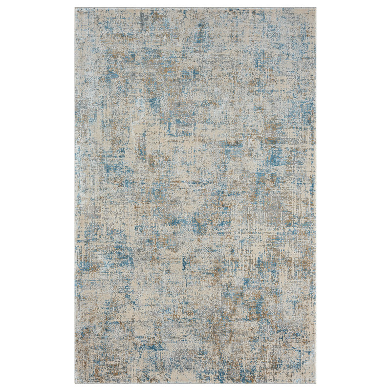 Tapis bleu / gris Govany, Rectangle 2 pi x 3 pi