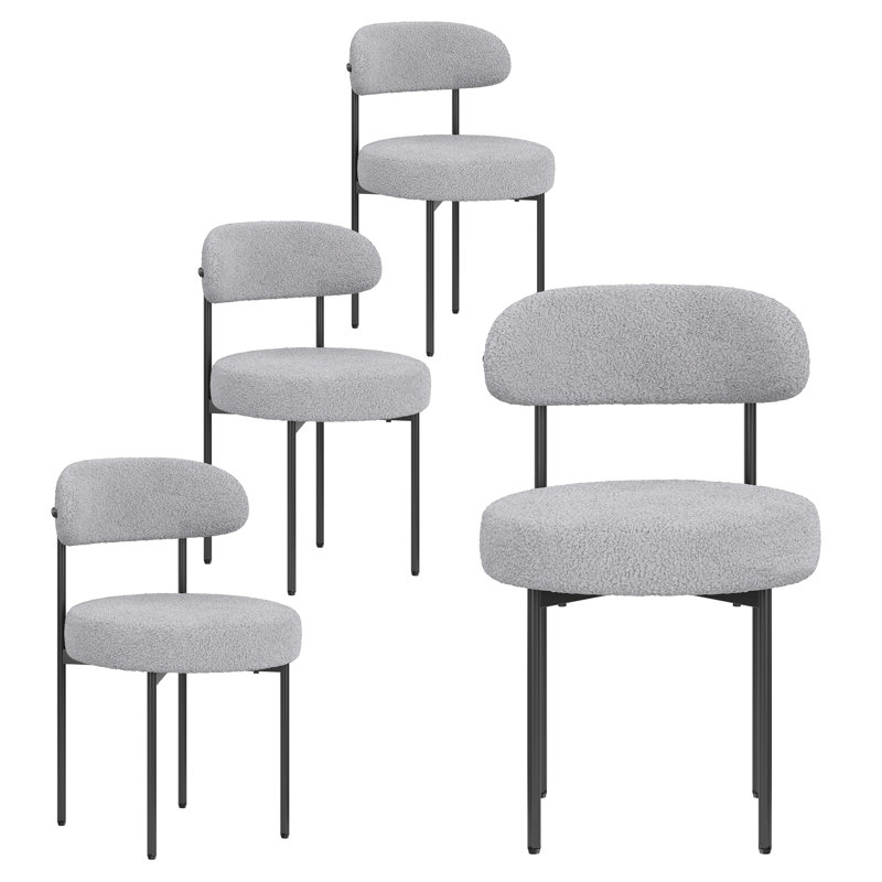 Keerthika Upholstered Dining Chair, Gray
