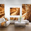 « fractal 3d brown bold enchevêtrement », impression sur toile tendue-18438644