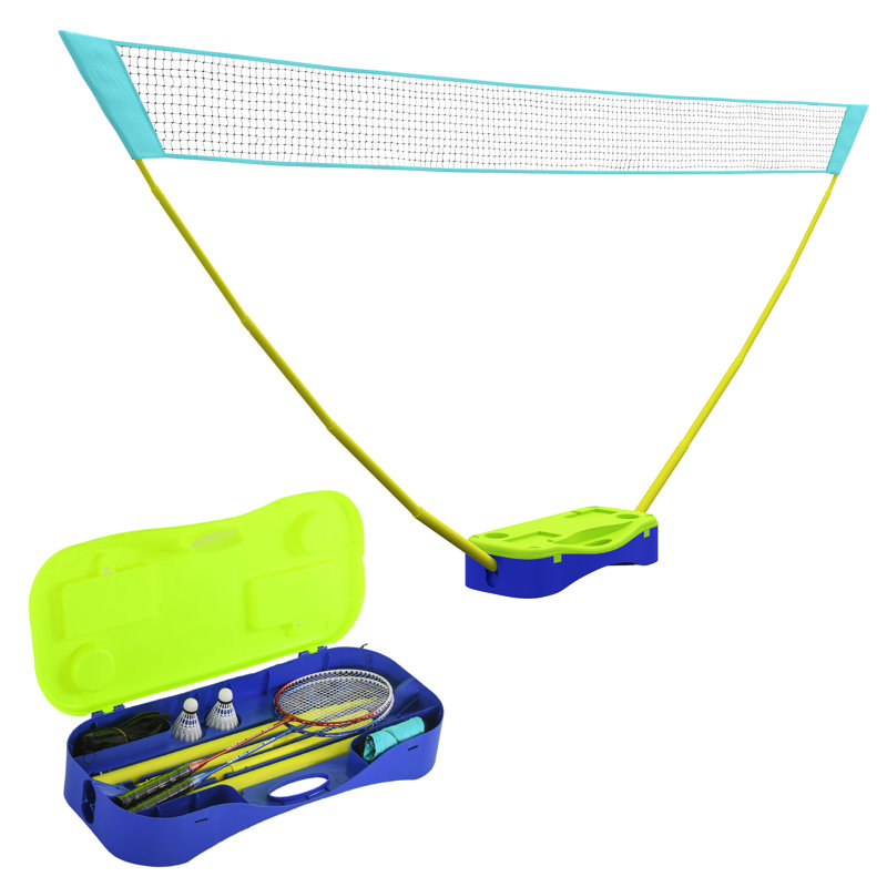4m Portable Badminton Net Set with Freestanding Base, Easy Setup