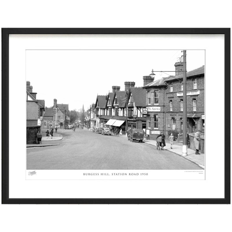 Burgess Hill, Station Road 1950 by Francis Frith - Single Picture Frame Print, 45cm H x 60cm W x 2.3cm D