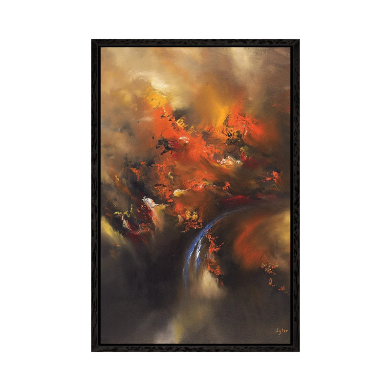 Terminus by Christopher Lyter - Painting on Canvas, Black Framed Canvas, 101.6cm H x 20.32cm W x 3.81cm D