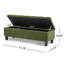 Banc repose-pieds avec rangement