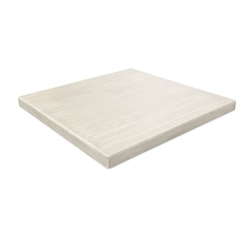 Plank WoodForm Concrete® Round Square Edge Table Top, Mist, 2" H x 36" W x 36" D