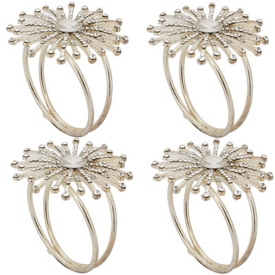 Rond de serviette avec anneaux de serviette Starburst
