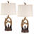 Ezzard Rustic Antler Table Lamps