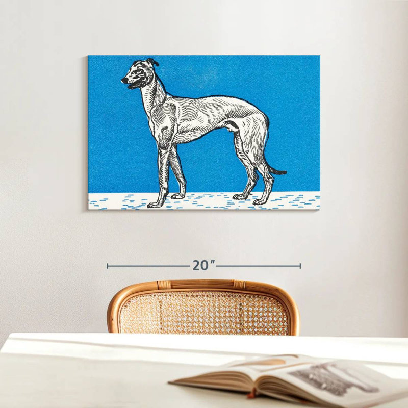 Brampt Greyhound III, 16" H x 24" W