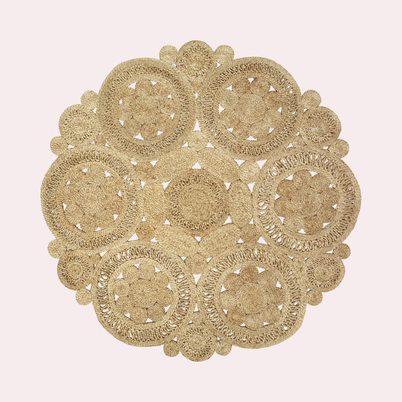 Mooresboro Hand Braided Indoor Rug, Round 8'