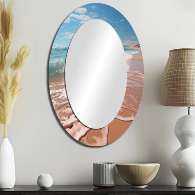 Miroir mural Scenic Landscape Coastal Serenity II - Sarcelle