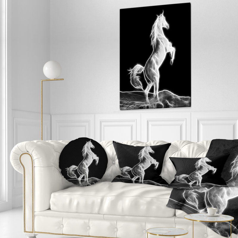 Coussin lombaire sculpture animal large cheval