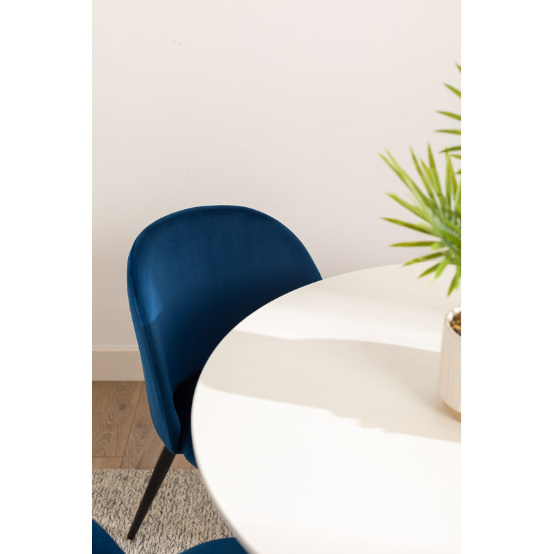 Table de salle à manger Aykah 39,5 po Blanco, Blanc