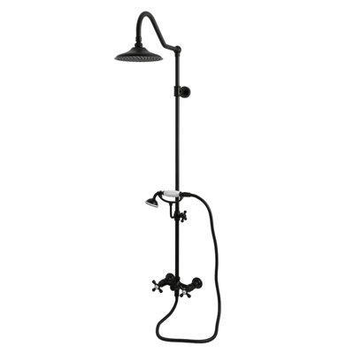 Kingston Brass Kingston Wall Mount Rain Drop Shower System with Hand Shower