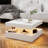 Charvez Solid Coffee Table with 16 Colors LED Lights, 78 X 78cm-921683017-921683016