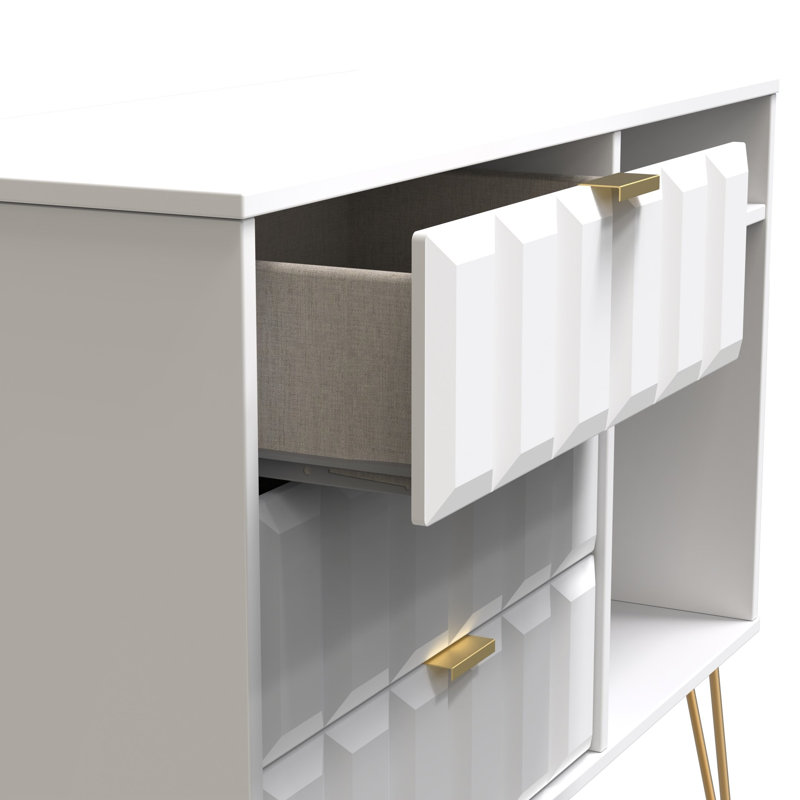 Alcimon 3 Drawer TV Unit, White