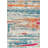 Lasley Contemporary POP Modern Abstract Brushstroke Cream/Blue Rug-909739030