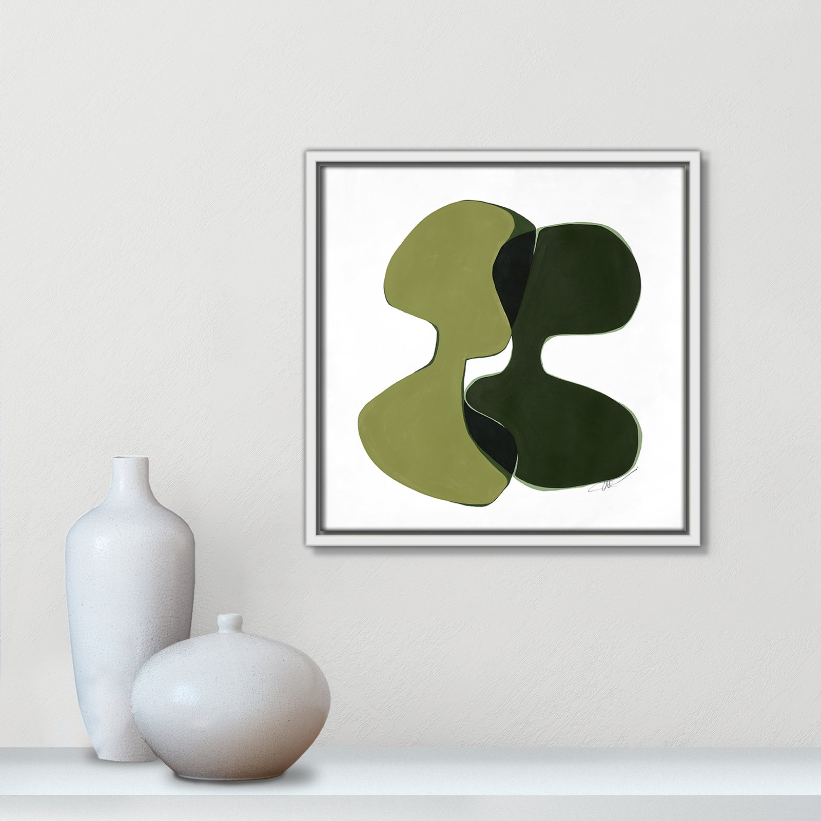 Unity I Print by , 13.5" H x 13.5" W, White