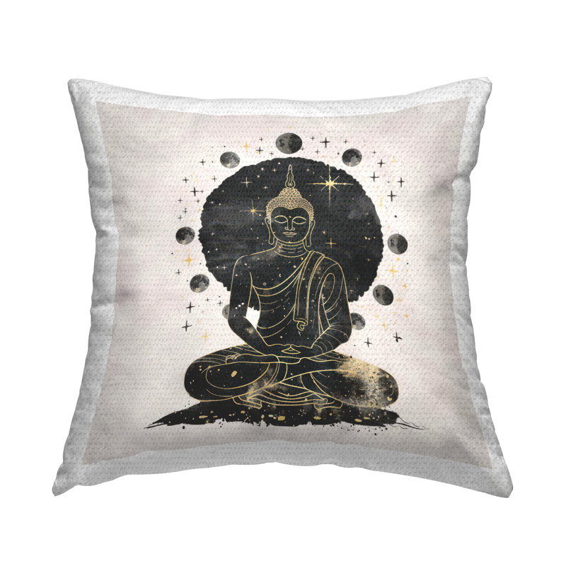 Coussin Gilded Sitting Buddha