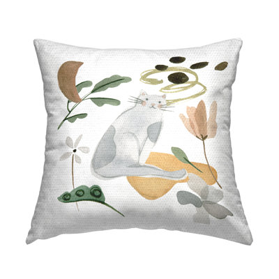 Floral Outdoor Throw Pillow