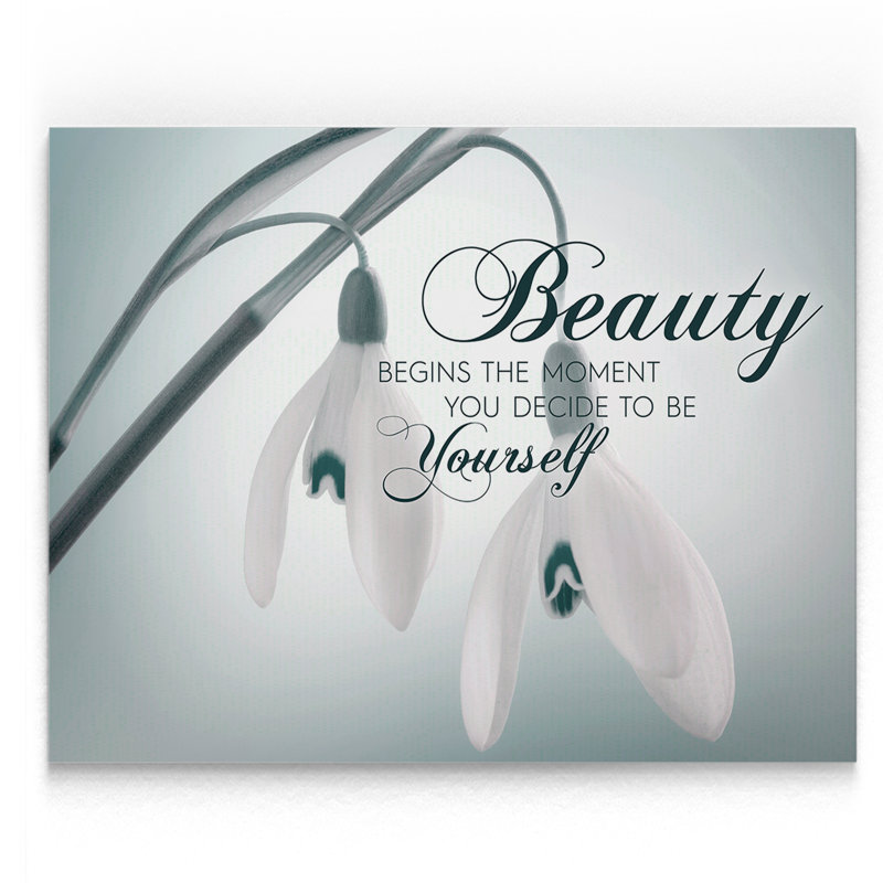 « beauté on vous », reproduction d’impression sur toile tendue, H 16 po x l 20 po x P 1,5 po