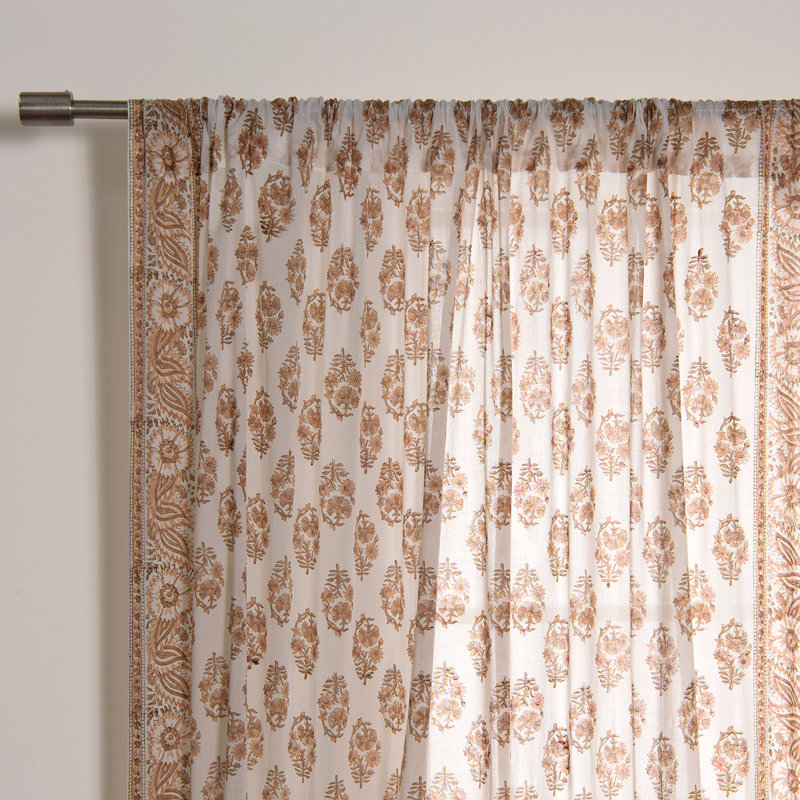 Rideaux transparents en coton Trento