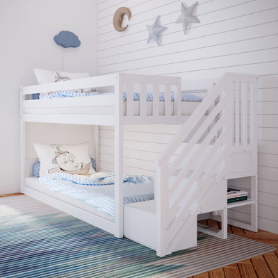 Kean Twin Over Twin Solid Wood Standard Bunk Bed