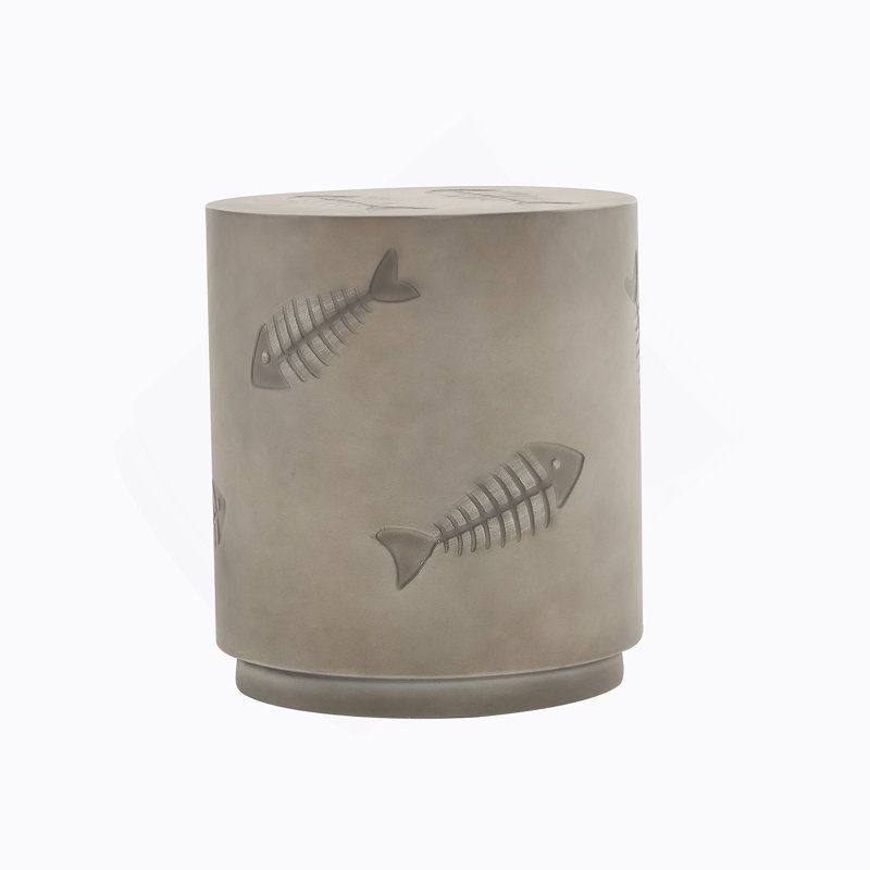 16'' MGO SIDE TABLE FISH PATTERN