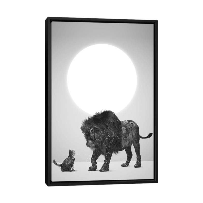 «Someday», impression sur toile, H 26 po x l 18 po x P 1,5 po, Toile avec cadre noir, Pas de tapis