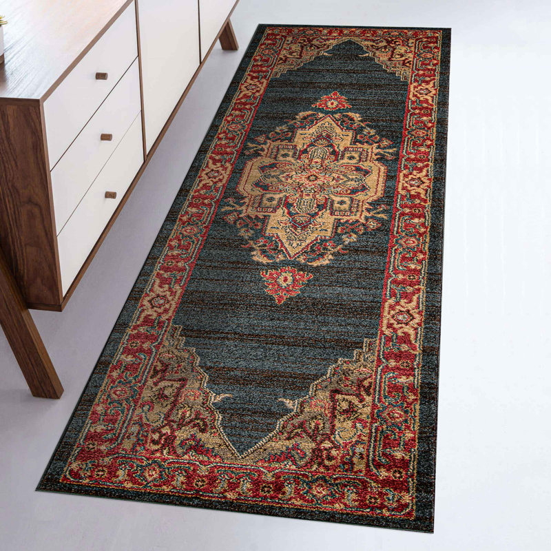 Gundars Navy Rug, Runner 2'3" x 7'6"
