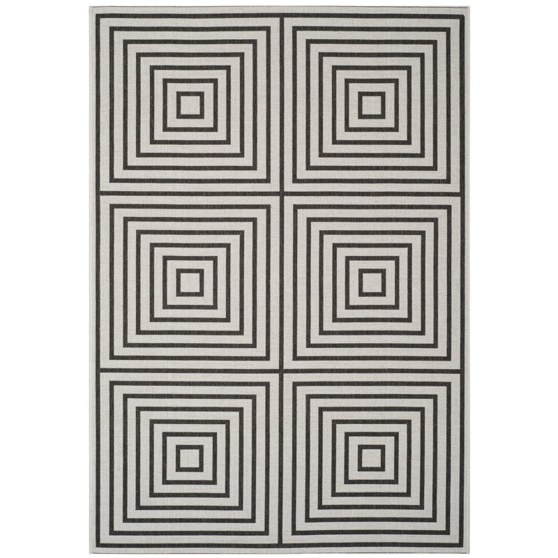 Beach House Performance Geometric Indoor/Outdoor Area Rug, Rectangle 2'2" x 4'