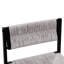 De 2 tabourets de bar gris avec dossier, assise confortable en corde de papier (2 pièces) - structure en métal et assise souple. Élégant pour la cuisine et les salles à manger-2132675154