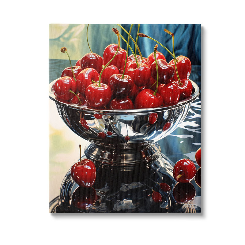 «Bowl of Cherries Reflection» par RB, H 30 po x l 24 po