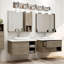 Applique murale industrielle avec abat-jour en verre martelé, luminaire en nickel brossé pour meuble-lavabo, porche et miroir