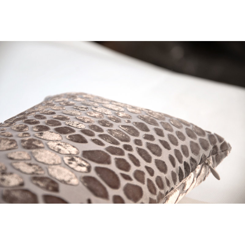 Snakeskin Rectangle Velvet Pillow Cover & Insert, Coyote