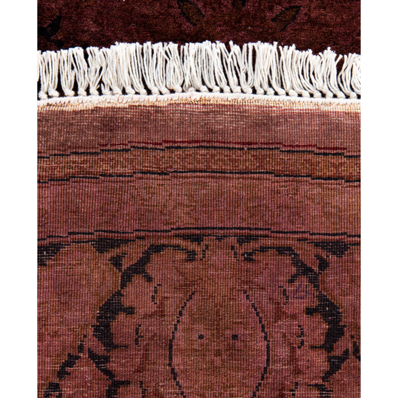 Overdyed One-of-a-Kind 6' 1" X 6' 1" Hand Knotted Area Rug