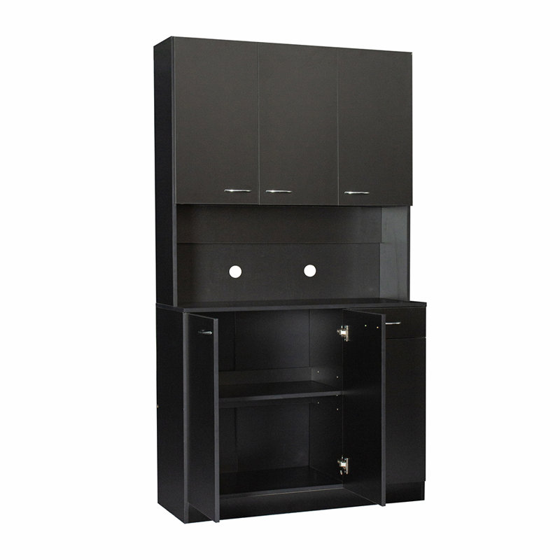 Tagerson Sideboard with Bar Hutch, Black