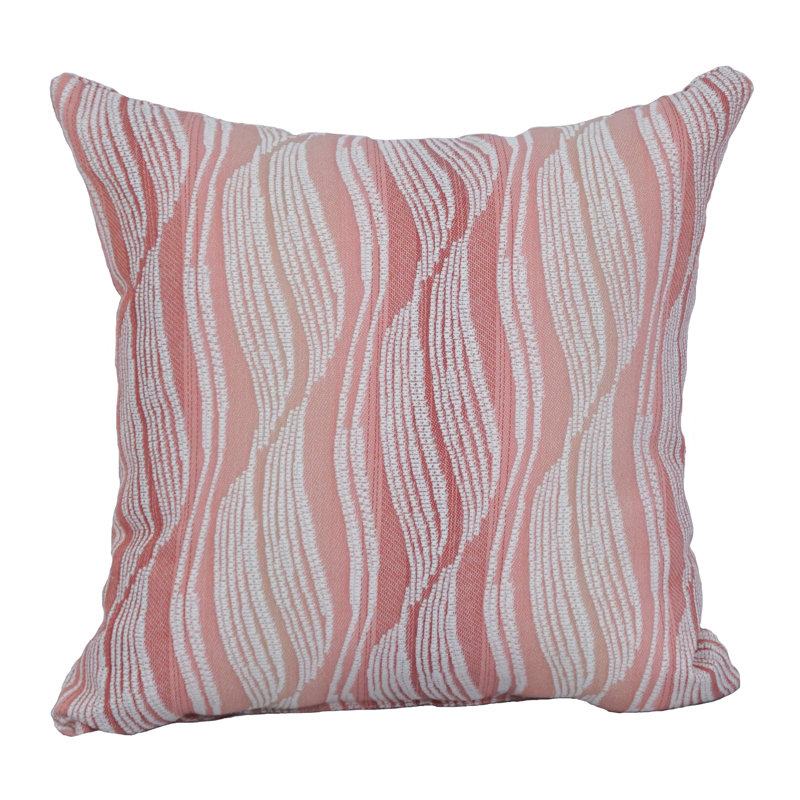 Clove Blush 17" Jacquard Throw Pillows with Inserts, Set of 2