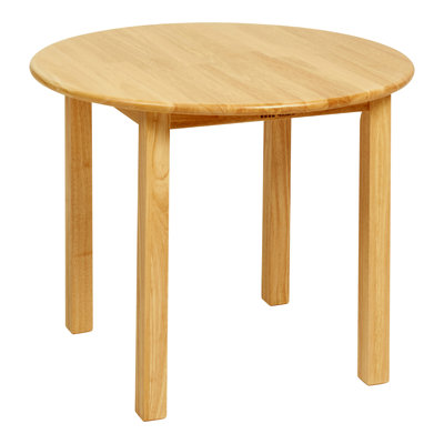 ECR4Kids 30in D Round Hardwood Table with 22in Legs, Kids Furniture, Honey -  ELR-061