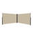 276" x 71''Retractable Side Awning, Waterproof & UV-Resistant, Privacy Screen Divider Roll Up Balcony(Beige)