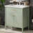 Elegant Storage Solution Rubber Wood Modern Design Bathroom