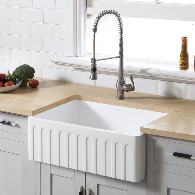Arcticstone Single Bowl 30" L x 18" W Farmhouse Kitchen Sink