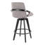 Tabouret de comptoir à hauteur fixe avec pivot