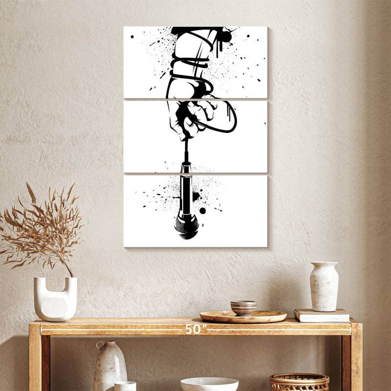 Microphone Abarca autour du poignet, H 38 po x l 24 po