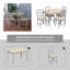 Ambrozie 4 -Person Solid Wood Dining Set