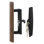 Keyed 3-1/2 in. Sliding Door Handle, Acorn (Single Pack)
