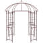 Alvine 215cm W x 215cm D Metal Arbour in Black