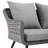 Endeavor Outdoor Patio Wicker Rattan Loveseat In Gray Gray