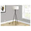Lampe trépied 62 "en métal noir moderne 62" avec abat-jour en tissu ivoire pour le salon et la chambre à coucher