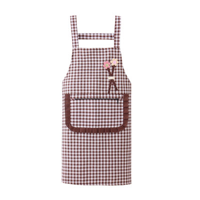 Tablier de cuisine imperméable et résistant à l'huile, tablier unisexe anti-salissure avec poches, café 31,5 x 27,6 po