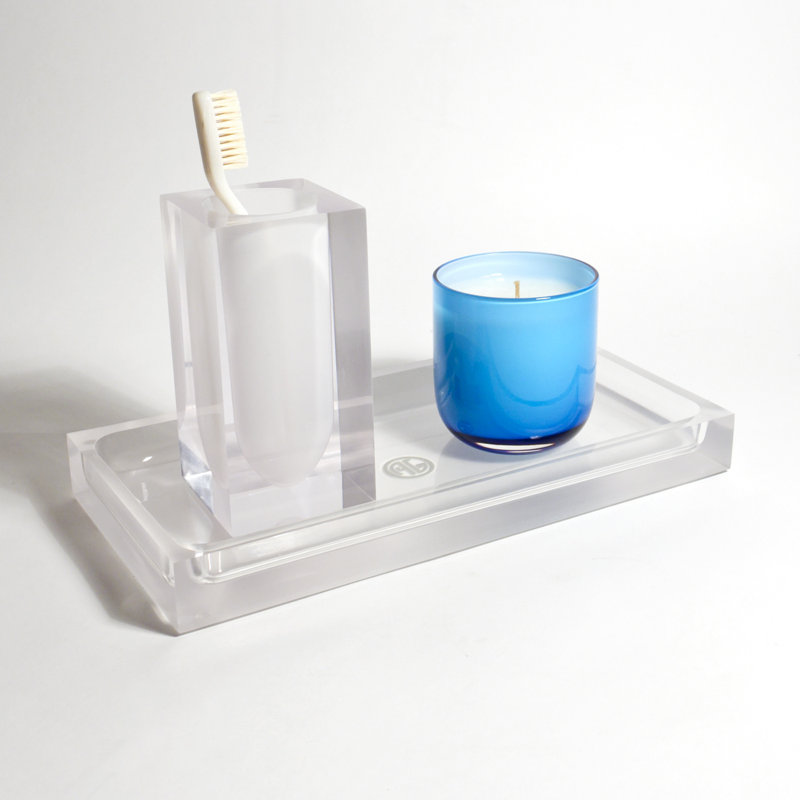 Clear Acrylic Freestanding Hollywood Tray