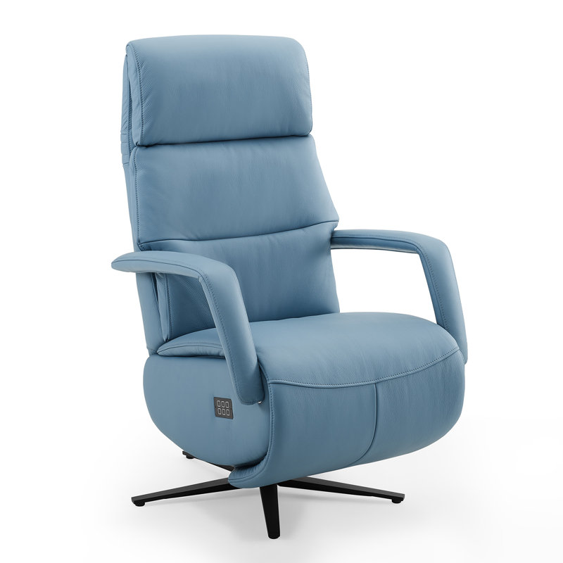 Leather Swivel Recliner